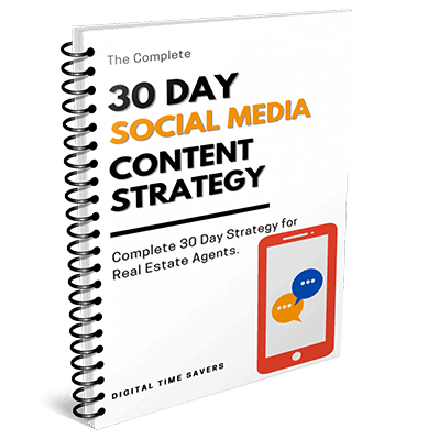 30 days social media content strategy for real estate